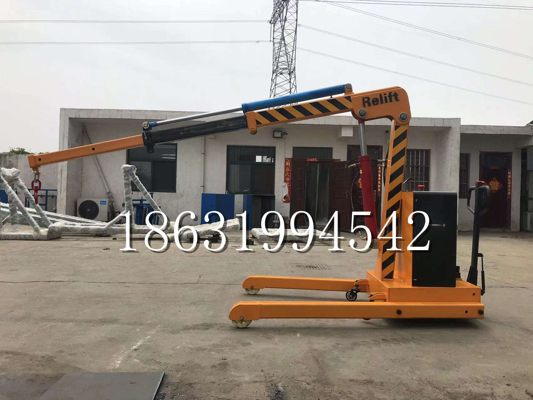 房山区久征定做3吨三轮随车吊 农用园林绿化移树吊 平板工程用小吊机